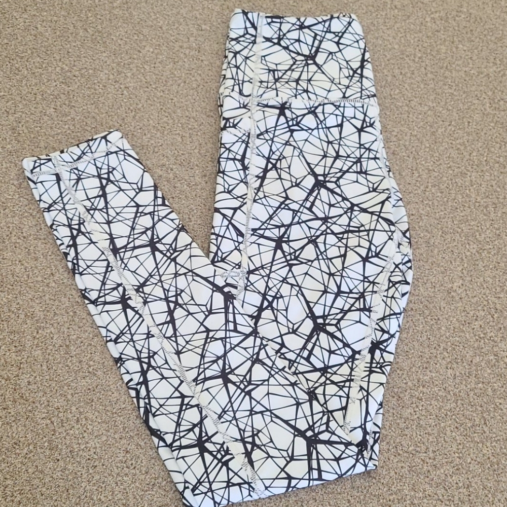 SENITA full length black/white leggings